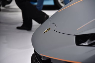 Frankfurt, Almanya, 14 Eylül 2017: Lamborghini Huracan Performante Iaa 2017