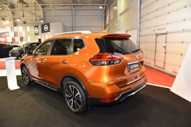 Sofya, Bulgaristan, 13-2017: Sofya Motor Fuarında Nissan X-Trail