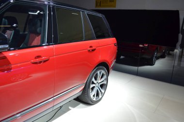 Frankfurt, Almanya, 12-2017: Iaa 2017 'de Land Rover Range Rover