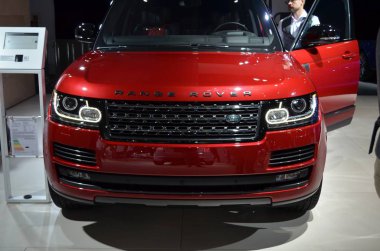 Frankfurt, Almanya, 12-2017: Iaa 2017 'de Land Rover Range Rover