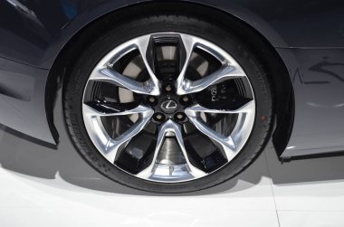 Frankfurt, Almanya, 14-2017: Lexus Lc 500, Iaa 2017