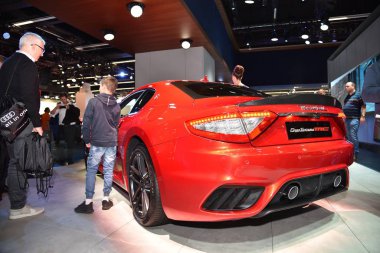 Frankfurt, Almanya, 12-2017: Maserati Granturismo Mc, Iaa 2017