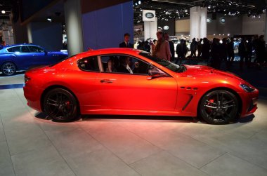 Frankfurt, Almanya, 12-2017: Maserati Granturismo Mc, Iaa 2017