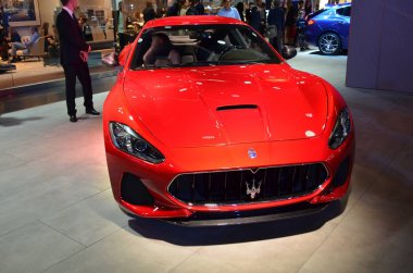 Frankfurt, Almanya, 12-2017: Maserati Granturismo Mc, Iaa 2017