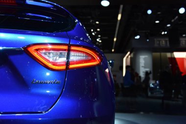 Frankfurt, Almanya, 12-2017: Iaa 2017 Maserati Levante