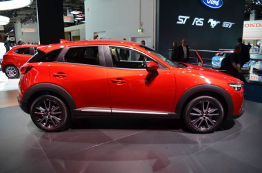 Frankfurt, Almanya, 12-2017: Mazda Cx-3, Iaa 2017