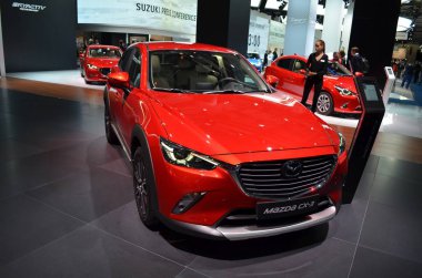 Frankfurt, Almanya, 12-2017: Mazda Cx-3, Iaa 2017