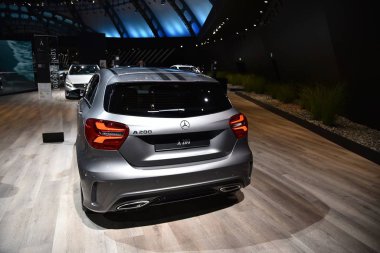 Frankfurt, Almanya, 13-2017: Mercedes-Benz A200, Iaa 2017