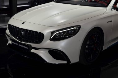 Frankfurt, Almanya, 13 Eylül 2017: Mercedes-Amg S 63 Cabrio, Iaa 2017
