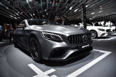 Frankfurt, Almanya, 13 Eylül 2017: Mercedes-Amg S 63 Coupe, Iaa 2017