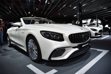 Frankfurt, Almanya, 13 Eylül 2017: Mercedes-Amg S 65 Cabrio, Iaa 2017