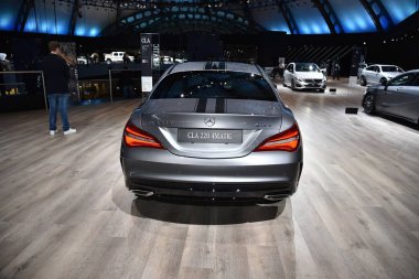 Frankfurt, Almanya, 13 Eylül 2017: Mercedes-Benz Cla 220 e Iaa 2017