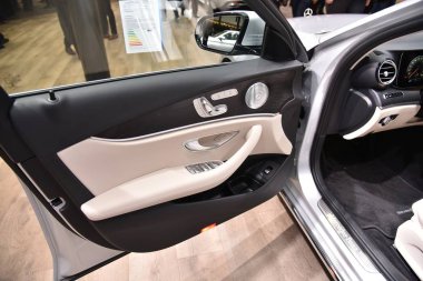 Frankfurt, Almanya, 13 Eylül 2017: Mercedes-Benz E 350 e, Iaa 2017