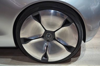 Frankfurt, Almanya, 13 Eylül 2017: Mercedes-Benz F 015 Iaa 2017 Konsepti