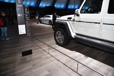 Frankfurt, Almanya, 13 Eylül 2017: Mercedes-Maybach G 650 Landaulet, Iaa 2017
