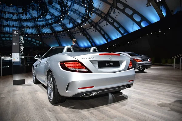 Frankfurt, Germany, September 13-2017: Mercedes-Benz SLC 200 at IAA 2017 — Stock Photo, Image