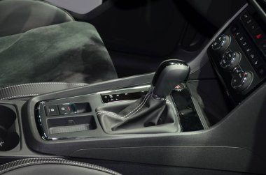 Frankfurt, Almanya, 13 Eylül 2017: Iaa 2017 'de Leon St Cupra koltuğu