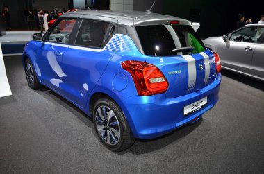 Frankfurt, Almanya, 13 Eylül 2017: Suzuki Swift, Iaa 2017