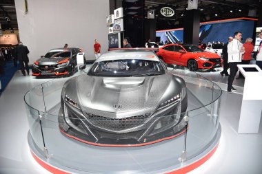Frankfurt, Almanya, 12-2017: Iaa 2017 'de Honda Nsx Gt3