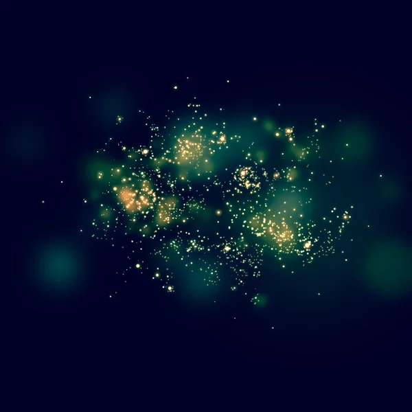 Zemin üzerine altın ışıltılı yıldız sihirli tozu — Stok fotoğraf
