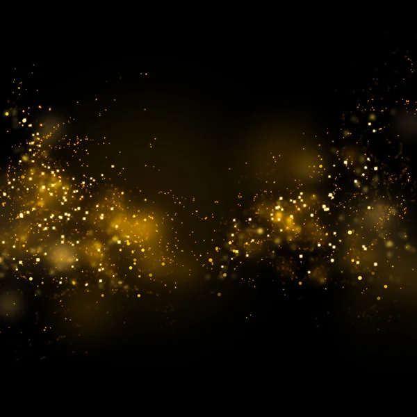 Gold glittering star magic dust on background.Particles for your — Stockfoto