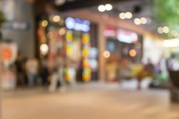 Blurred of shopping in department store with bokeh background — Stock Photo, Image