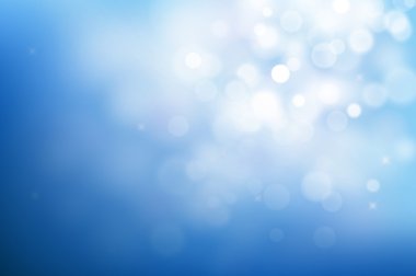 fondo azul Navidad con luces bokeh