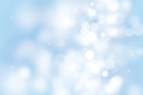 Blauer Bokeh-Hintergrund für Weihnachten und Grußkarte — Stockvektor