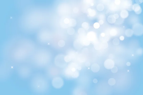 Fundo de Natal azul com luzes bokeh — Vetor de Stock