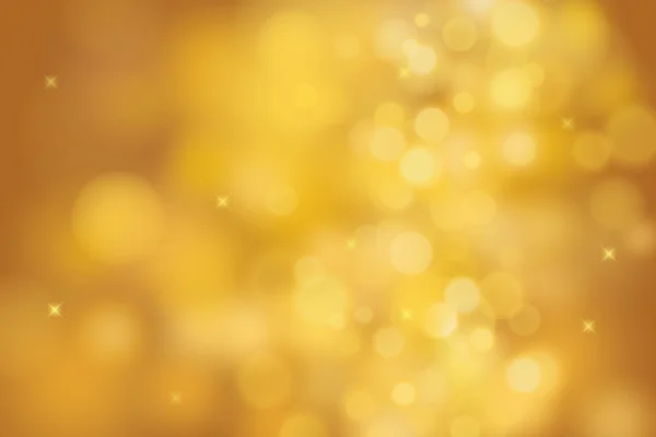 Gold Bokeh Hintergrund für Weihnachten und Grußkarte — Stockvektor