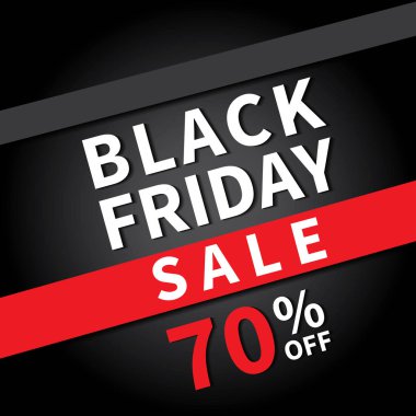 Siyah Cuma satış afiş tasarım şablon arka plan.