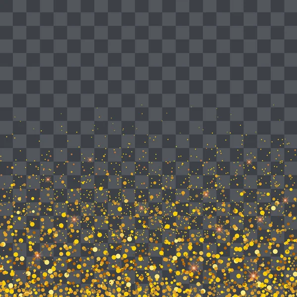 矢量金色亮片颗粒对透明度背景效果 — 图库矢量图片