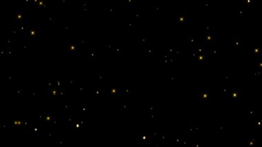 Altın parıltı parçacık için Noel arka plan yavaş düşüyor 