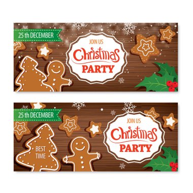 Davet merry christmas banner ve kartı tasarım şablonu. Ana sayfa
