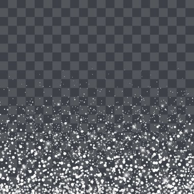 Beyaz glitter parçacıklar etkisi tebrik kartı için arka plan