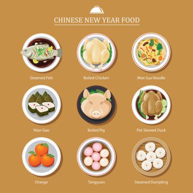 Çin yeni yılı için gıda