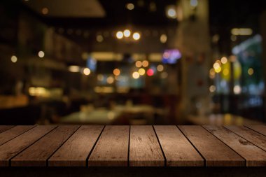 Kahve dükkanı veya kafe Restoran soyut bokeh ışık ile bulanıklık 