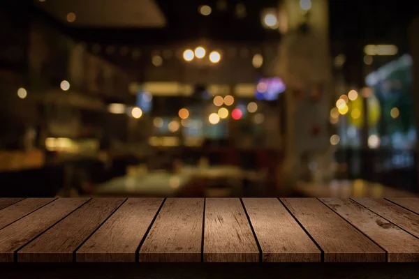 Cafetería Blur o restaurante cafetería con luz bokeh abstracta — Foto de Stock