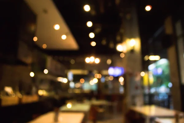 Koffie winkel of café restaurant met abstracte bokeh licht vervagen — Stockfoto