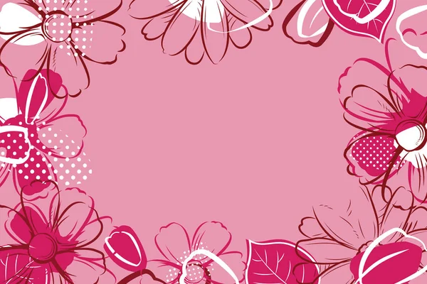 Spring season banner template background with colorful flower.Ca — Stock Vector