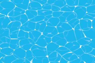 Üstten Görünüm caustics mavi Yüzme Havuzu veya okyanus su 