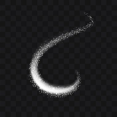 Vektör beyaz glitter iz parçacıklar etkisi luxur için arka plan