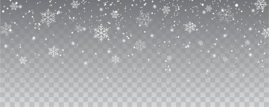 Arka plan christmas dekorasyon düşen kar taneleri izole. WHI