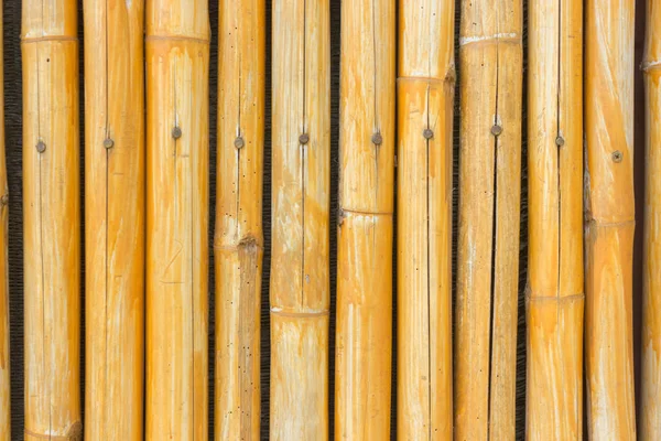 Cerca de bambú amarillo fondo — Foto de Stock
