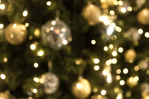 Weihnachten mit Gold-Bokeh-Licht Hintergrund. Weihnachten abstrakte Unschärfe — Stockfoto