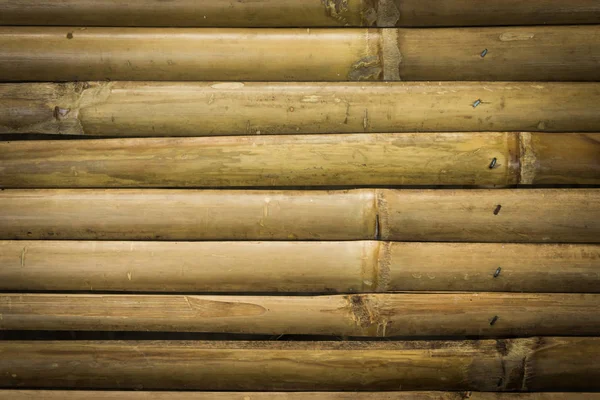 Cerca de bambú amarillo textura de fondo . — Foto de Stock