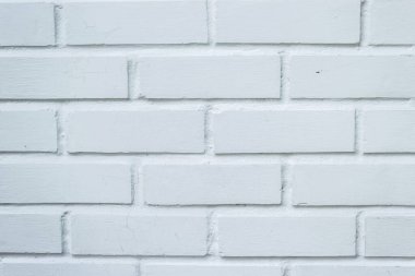 Brick wall clean white color vintage texture background.
