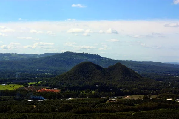 Vista sobre Glass House Mountains — Fotografia de Stock