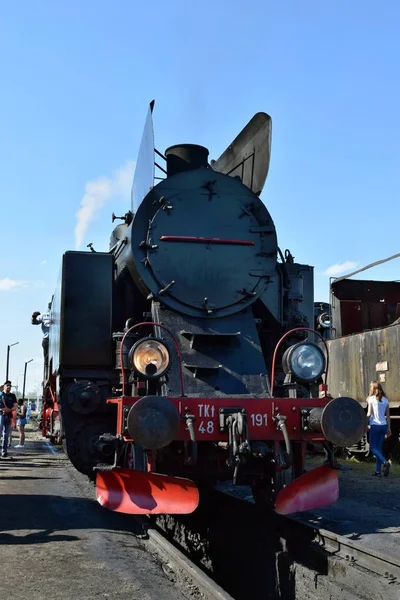 La parata annuale sulle locomotive a vapore a Wolsztyn, Polonia . — Foto Stock