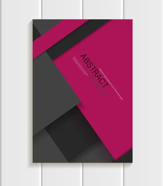 Broschüre im Materialdesign-Stil — Stockvektor